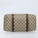 GUCCI GG Supreme Web Sherry Line Boston Bag PVC Beige Gold 40 02 007 Auth mr2206-9