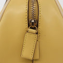 PRADA Hand Bag Leather Yellow Gold Auth mr2207-17