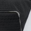 FENDI Zucchino Canvas Tote Bag Black Silver Auth mr2209-15