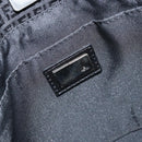FENDI Zucchino Canvas Tote Bag Black Silver Auth mr2209-17