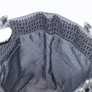 FENDI Zucchino Canvas Tote Bag Black Silver Auth mr2209-18