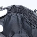 FENDI Zucchino Canvas Tote Bag Black Silver Auth mr2209-19