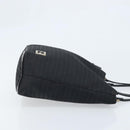 FENDI Zucchino Canvas Tote Bag Black Silver Auth mr2209-3