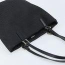 FENDI Zucchino Canvas Tote Bag Black Silver Auth mr2209-6