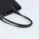 FENDI Zucchino Canvas Tote Bag Black Silver Auth mr2209-7