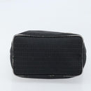 FENDI Zucchino Canvas Tote Bag Black Silver Auth mr2209-5