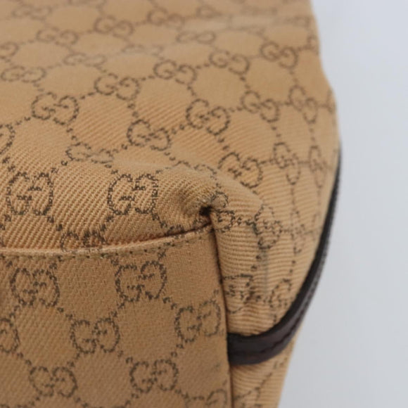 GUCCI GG Canvas Shoulder Bag Brown 101341 Auth mr2214