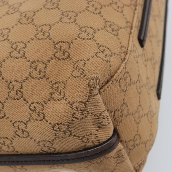 GUCCI GG Canvas Shoulder Bag Brown 101341 Auth mr2214