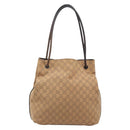 GUCCI GG Canvas Shoulder Bag Brown 101341 Auth mr2214-2
