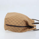 GUCCI GG Canvas Shoulder Bag Brown 101341 Auth mr2214-4