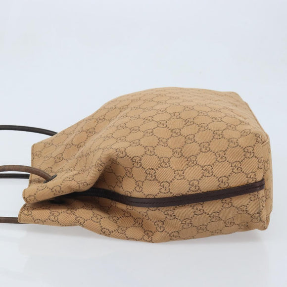 GUCCI GG Canvas Shoulder Bag Brown 101341 Auth mr2214