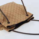 GUCCI GG Canvas Shoulder Bag Brown 101341 Auth mr2214-6
