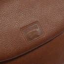 Burberrys Shoulder Bag Leather 2way Brown Gold Auth mr2215-18