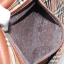 Burberrys Shoulder Bag Leather 2way Brown Gold Auth mr2215-10