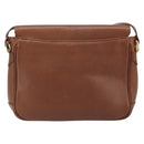 Burberrys Shoulder Bag Leather 2way Brown Gold Auth mr2215-2