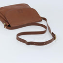 Burberrys Shoulder Bag Leather 2way Brown Gold Auth mr2215-7