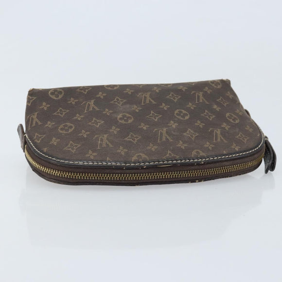 LOUIS VUITTON Monogram Idylle Pochette Pouch Brown M40375 LV Auth mr2216