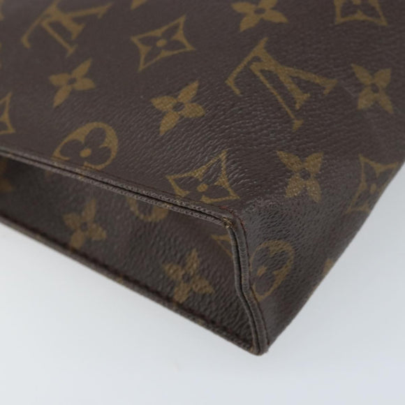 LOUIS VUITTON Monogram Poche Toilette 26 Pouch M47542 LV Auth mr2218