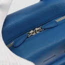 BALENCIAGA Infanta Hand Bag Leather 2way Blue Silver 390922 Auth mr2222A-20