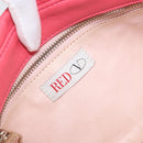 VALENTINO Chain Shoulder Bag Leather Pink Gold Auth mr2223-10