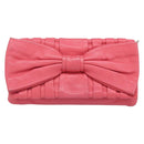 VALENTINO Chain Shoulder Bag Leather Pink Gold Auth mr2223-13