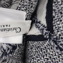 Christian Dior Large Format Stole Cashmere Navy Auth mr2224V-14