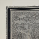 Christian Dior Large Format Stole Cashmere Navy Auth mr2224V-2