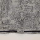 Christian Dior Large Format Stole Cashmere Navy Auth mr2224V-9