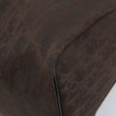 Christian Dior Trotter Canvas Hand Bag Brown Gold Auth mr2225A-12