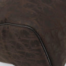 Christian Dior Trotter Canvas Hand Bag Brown Gold Auth mr2225A-13
