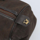 Christian Dior Trotter Canvas Hand Bag Brown Gold Auth mr2225A-14