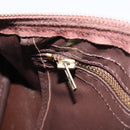 Christian Dior Trotter Canvas Hand Bag Brown Gold Auth mr2225A-19