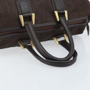 Christian Dior Trotter Canvas Hand Bag Brown Gold Auth mr2225A-7