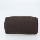 Christian Dior Trotter Canvas Hand Bag Brown Gold Auth mr2225A-9