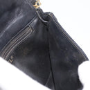 CHANEL Matelasse Waist bag Lamb Skin Black Gold CC Auth mr2227-22