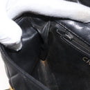 CHANEL Matelasse Waist bag Lamb Skin Black Gold CC Auth mr2227-23