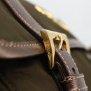 PRADA Shoulder Bag Nylon Khaki Gold Auth mr2228-18