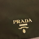 PRADA Shoulder Bag Nylon Khaki Gold Auth mr2228-19