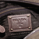 PRADA Shoulder Bag Nylon Khaki Gold Auth mr2228-23