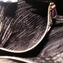 PRADA Shoulder Bag Nylon Khaki Gold Auth mr2228-27