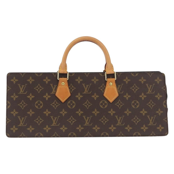 LOUIS VUITTON Monogram Sac Triangle Hand Bag M51360 LV Auth mr2234V