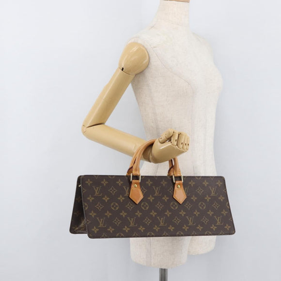 LOUIS VUITTON Monogram Sac Triangle Hand Bag M51360 LV Auth mr2234V