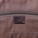 GUCCI Diamante Business Bag Leather Brown Silver 201480 Auth mr2237-15