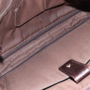 GUCCI Diamante Business Bag Leather Brown Silver 201480 Auth mr2237-16