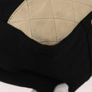 CHANEL Sports Hand Bag Canvas Black Silver CC Auth mr2244-12