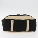 CHANEL Sports Hand Bag Canvas Black Silver CC Auth mr2244-9