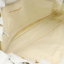 CHANEL Chain Shoulder Bag Leather White Gold CC Auth mr2247-18