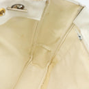 CHANEL Chain Shoulder Bag Leather White Gold CC Auth mr2247-19