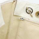 CHANEL Chain Shoulder Bag Leather White Gold CC Auth mr2247-20