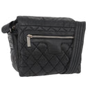 CHANEL Cococoon Shoulder Bag Nylon Black CC Auth mr2250V-1